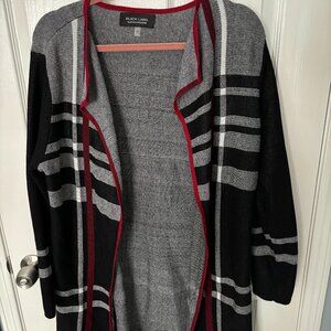 Black Label By Evan Picone women’s open cardigan Size Large